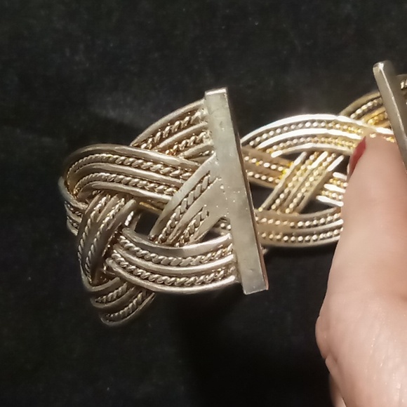 Sterling Silver 925 Braided Bracelet with Intricate Design - Picture 12 of 12